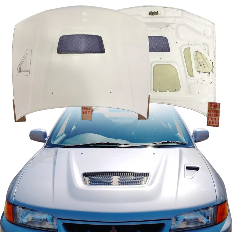 FRP EVO4 Hood > Mitsubishi Evolution EVO4 1997-1997> 4dr - image 1