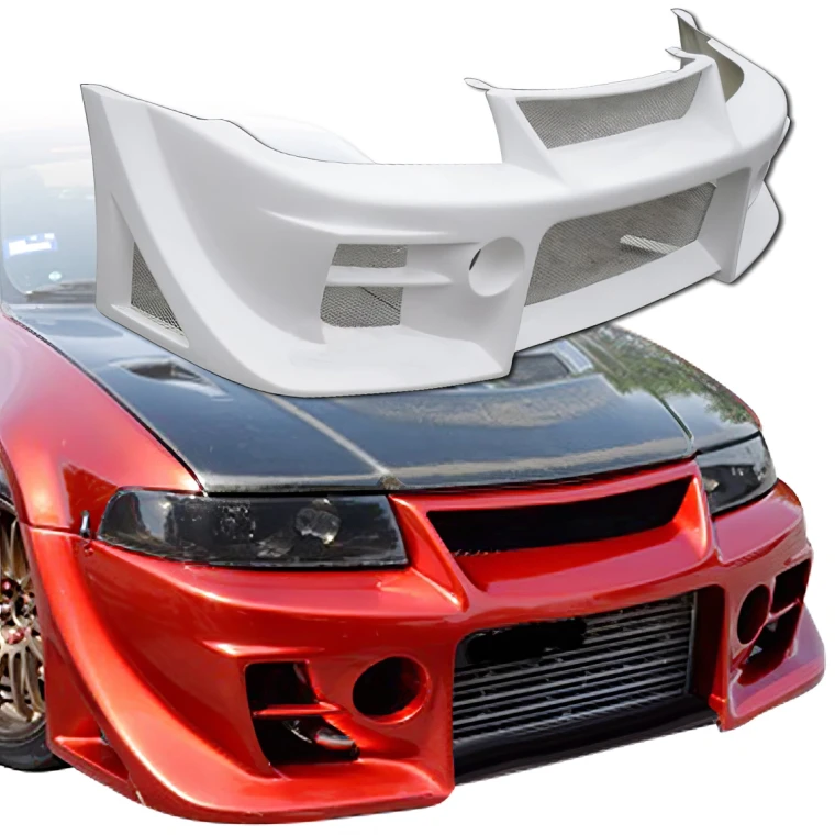 FRP DMD Front Bumper > Mitsubishi Evolution EVO5 EVO6 1998-2001> 4dr - image 1
