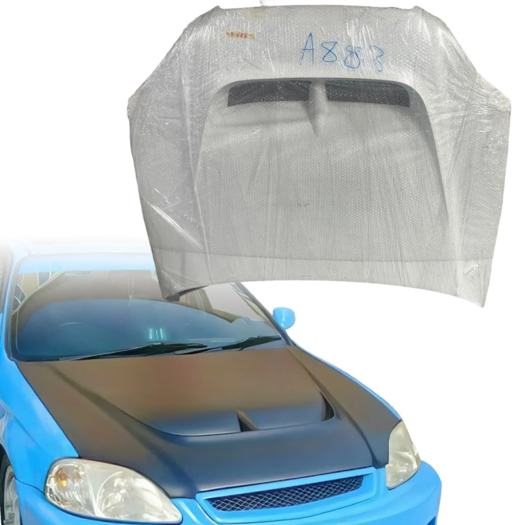 FRP MONS Hood > Honda Civic (EK9) 1996-1998 > 2/3/4-Door - image 1