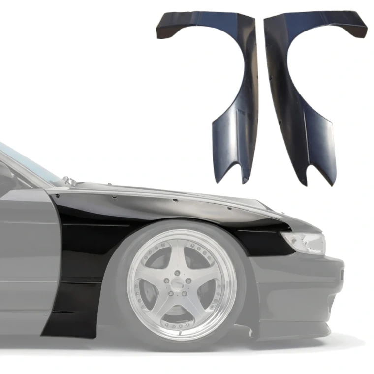 FRP TKYO v3 Wide Body Fender Flares (front) 40mm > Nissan Silvia (S13) 1989-1994 > 2/3dr - image 1