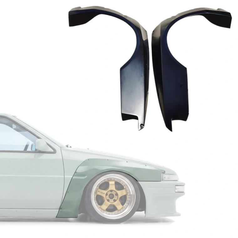 FRP TKYO Wide Body Fenders Flares (front) 40mm > Toyota Corolla (AE86) 1984-1987 > 2/3dr - image 1