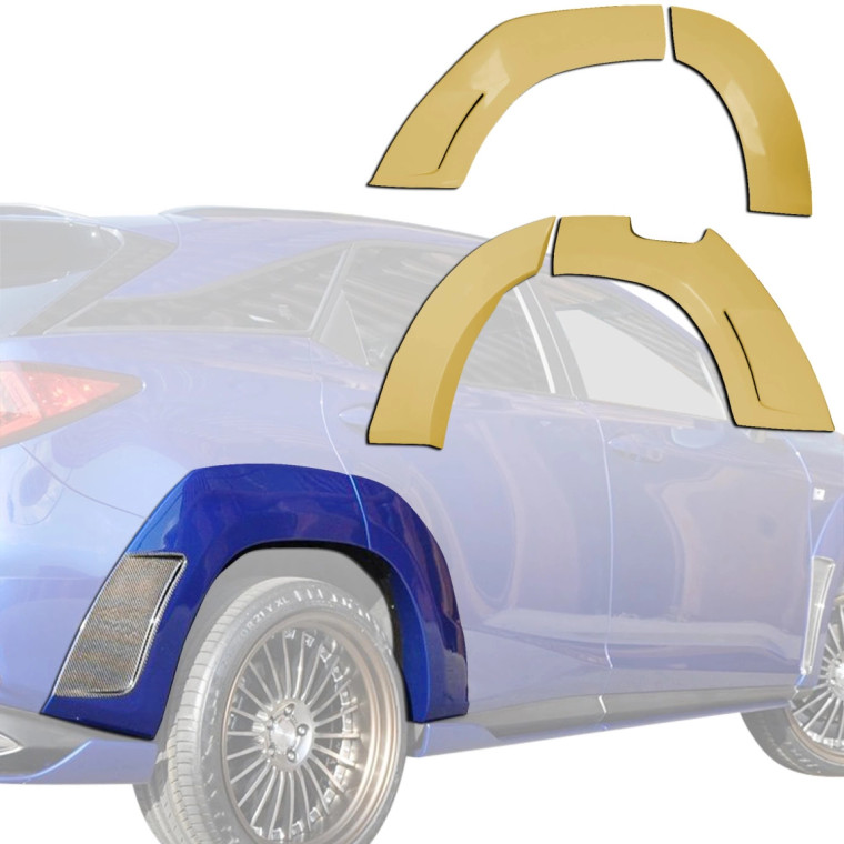 ModeloDrive FRP ARTI Fender Flares (rear) 4pc > Lexus RX350 2016-2019 - image 1