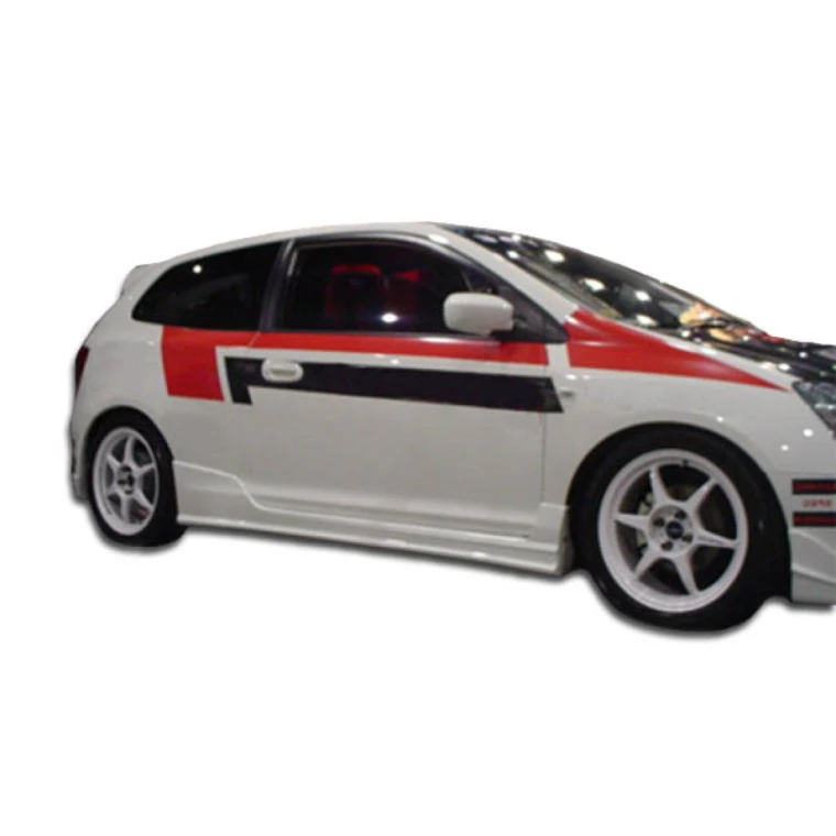 2002-2005 Honda Civic Si HB JDM Buddy Side Skirts Rocker Panels - 2 Piece - image 1