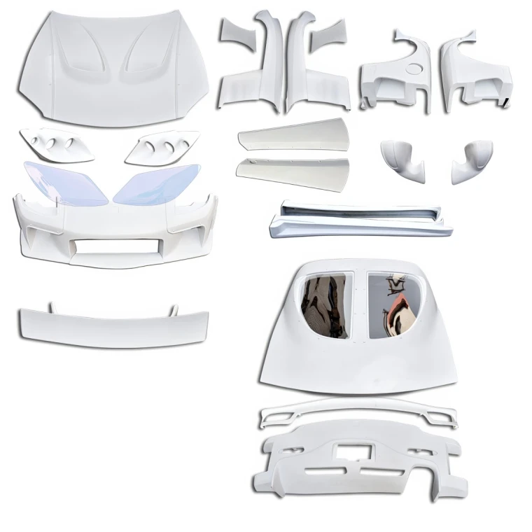 FRP VSID FN Wide Body Kit w Wing > Mazda RX-7 (FD3S) 1993-1997 - image 1