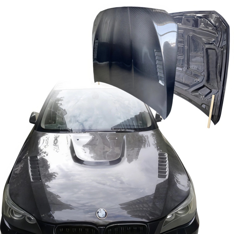 ModeloDrive Carbon Fiber LUMM Hood > BMW 5-Series (F10) 2011-2016 - image 1
