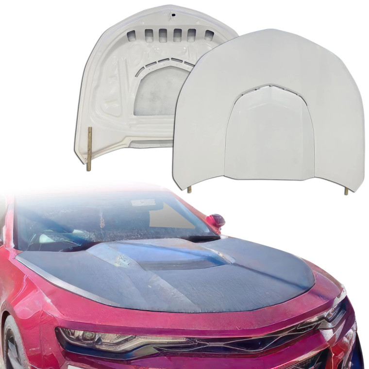 ModeloDrive FRP ZL1 Style Hood > Chevrolet Camaro 2016-2021 - image 1