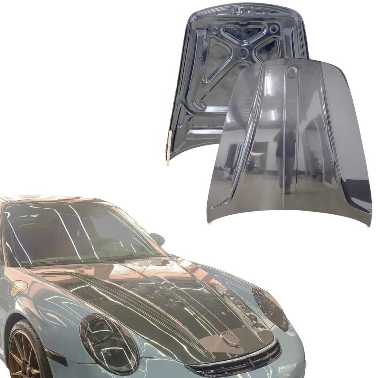 ModeloDrive Carbon Fiber GTR Hood > Porsche Boxster (987) 2005-2012 - image 1