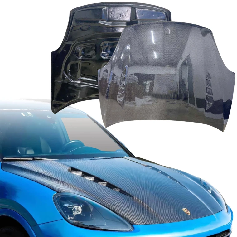 Carbon Fiber MASO Hood > Porsche Cayenne (958) 2015-2018 - image 1