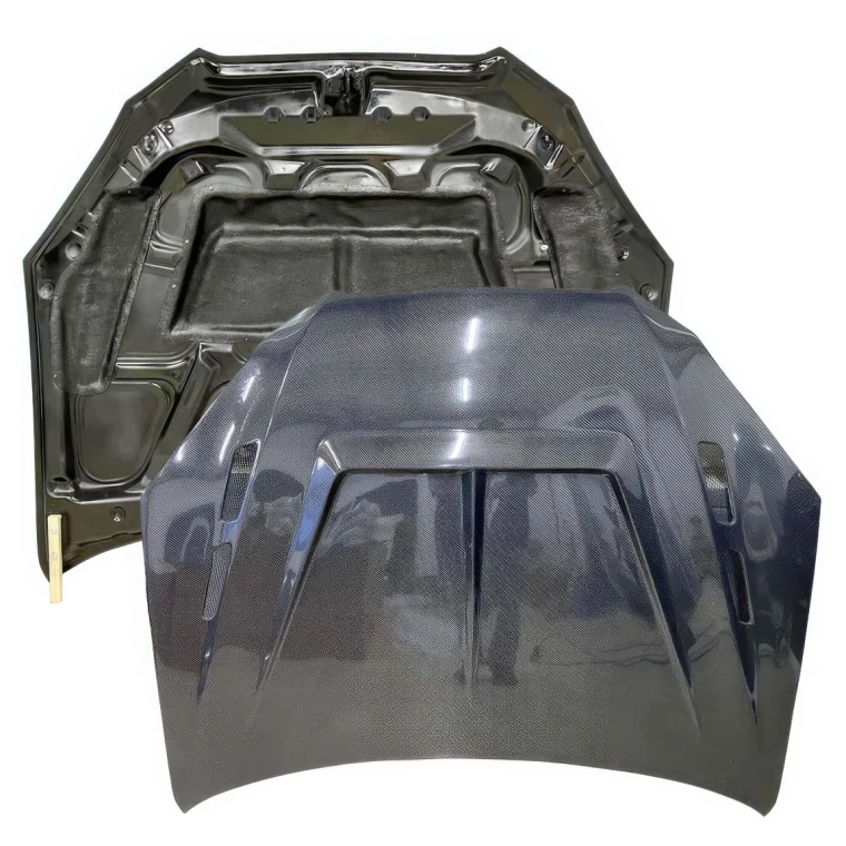 Carbon Fiber V-Style Hood > Hyundai Genesis 2010-2012> 2dr Coupe - image 1