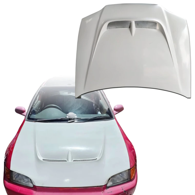 FRP MONS Hood > Honda Civic (EG) 1992-1995 > 2/3-Door Hatch - image 1