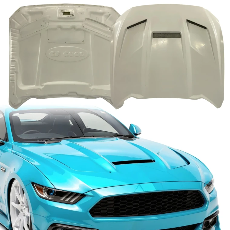 FRP 3-Vent Hood > Ford Mustang 2015-2017 - image 1
