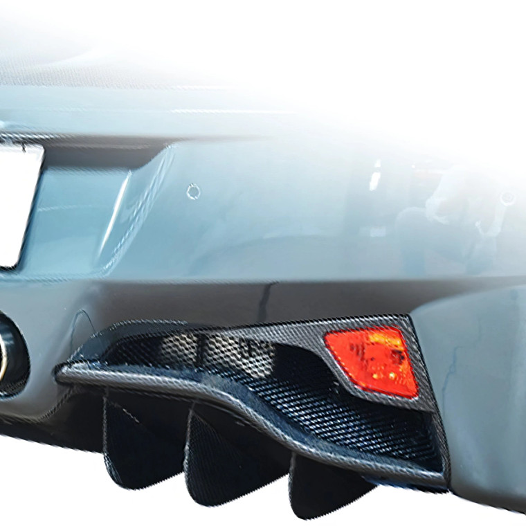 ModeloDrive Carbon Fiber OER Rear Fog Light Surround Garnishes > Ferrari 458 2010-2015 - image 1