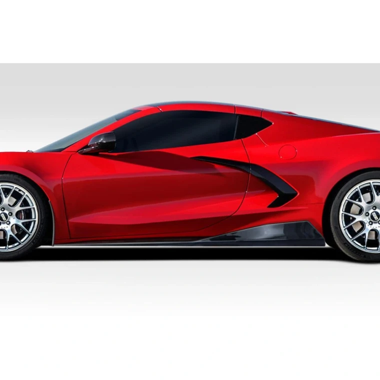 2020-2025 Chevrolet Corvette C8 GMX Side Skirt Rocker Panels - 2 Piece - image 1
