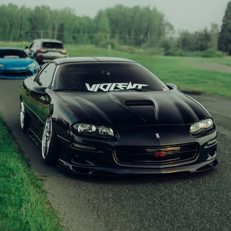 Chevrolet Camaro 1998-2002 Type J Style 1 Piece Polyurethane Front Lip - image 1