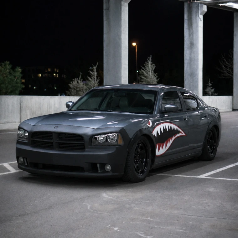 Dodge Charger 2006-2010 SRT Look Style 1 Piece Polyurethane Front Bumper - image 1