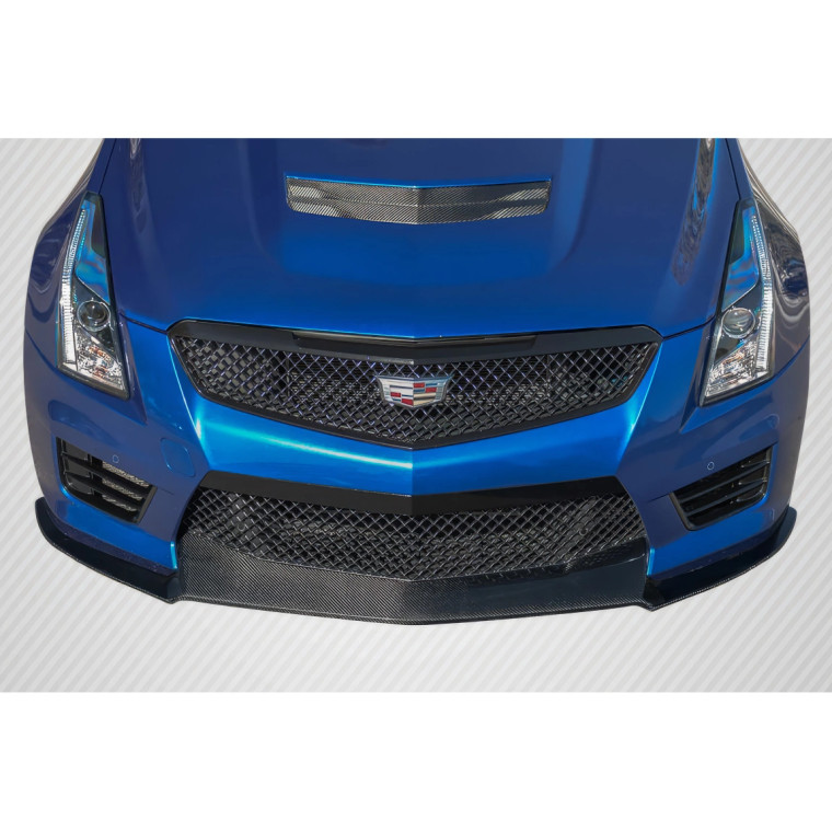 2016-2019 Cadillac ATS-V Carbon Creations V Look Front Lip Spoiler - 1 Piece - image 1
