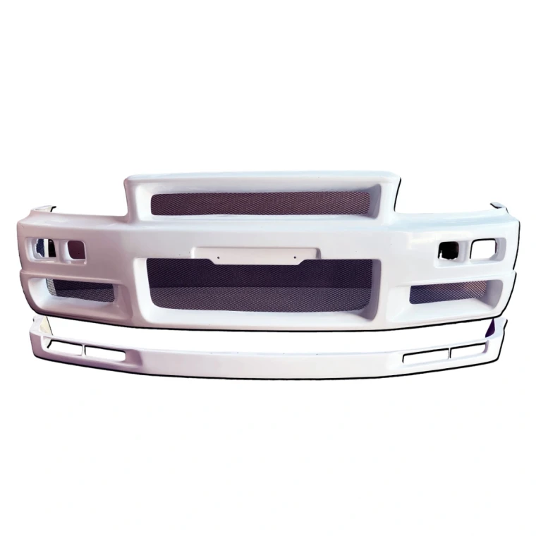 FRP NISM St Z Integrated Front Bumper Lip Combo > Nissan Skyline (R34) GTT 1999-2002 > 2dr Coupe - image 1