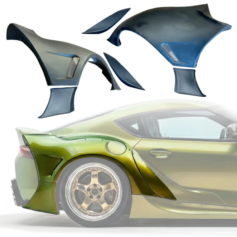 FRP TKYO 1.5 Wide Body Fender Flares (rear) 110mm > Toyota Supra (A90) 2020-2025 - image 1