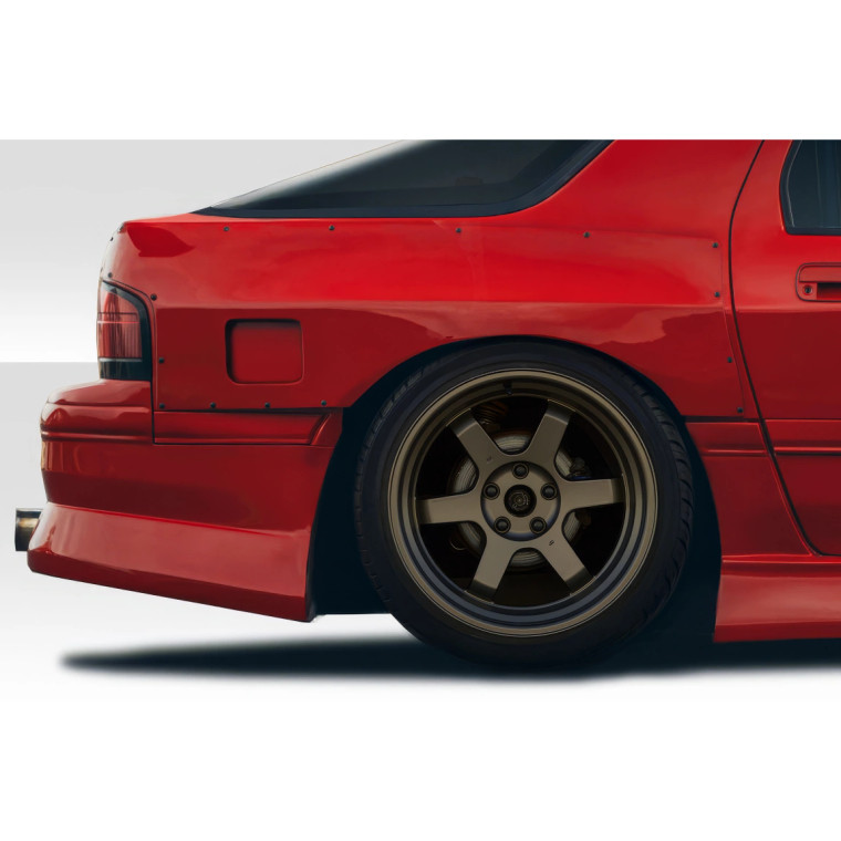 1986-1991 Mazda RX-7 Duraflex D1 Sport 30MM Rear Fender Flares - 3 Piece - image 1