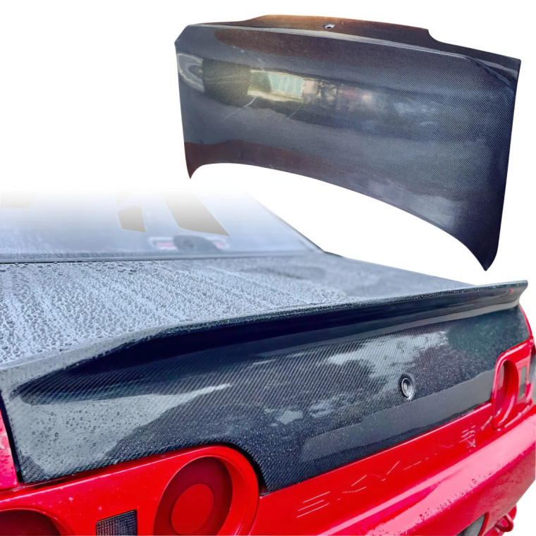 ModeloDrive Carbon Fiber CSL Duckbill Trunk > Nissan Skyline (R32) 1990-1994 > 2dr Coupe - image 1