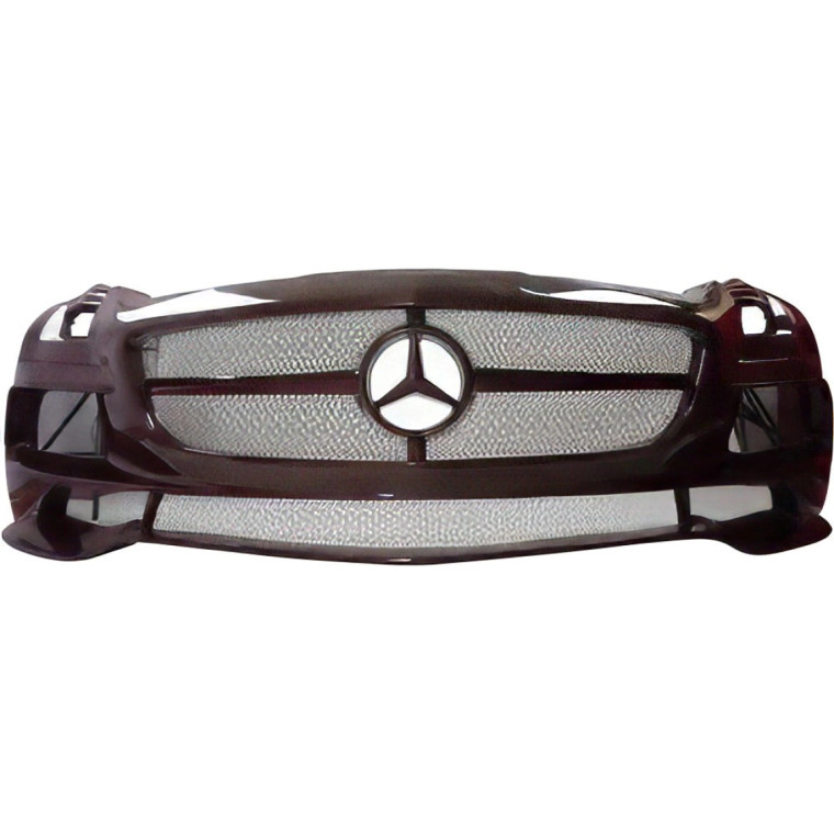 ModeloDrive Carbon Fiber BLK-GT Wide Body Front Bumper > Mercedes-Benz SLS AMG (R197) 2011-2014 - image 1