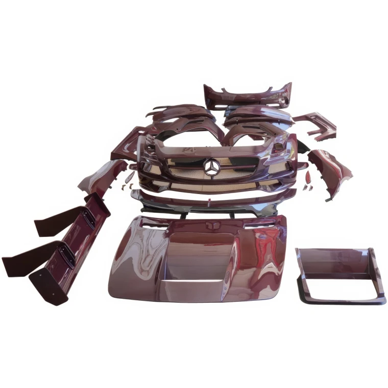 Carbon Fiber BLK-GT Wide Body Kit w Wing > Mercedes-Benz SLS AMG (R197) 2011-2014 - image 1