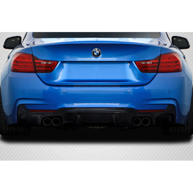 2014-2020 BMW 4 Series F32 3DS Rear Diffuser - 1 Piece ( M Sport Bumper Only ) - image 1