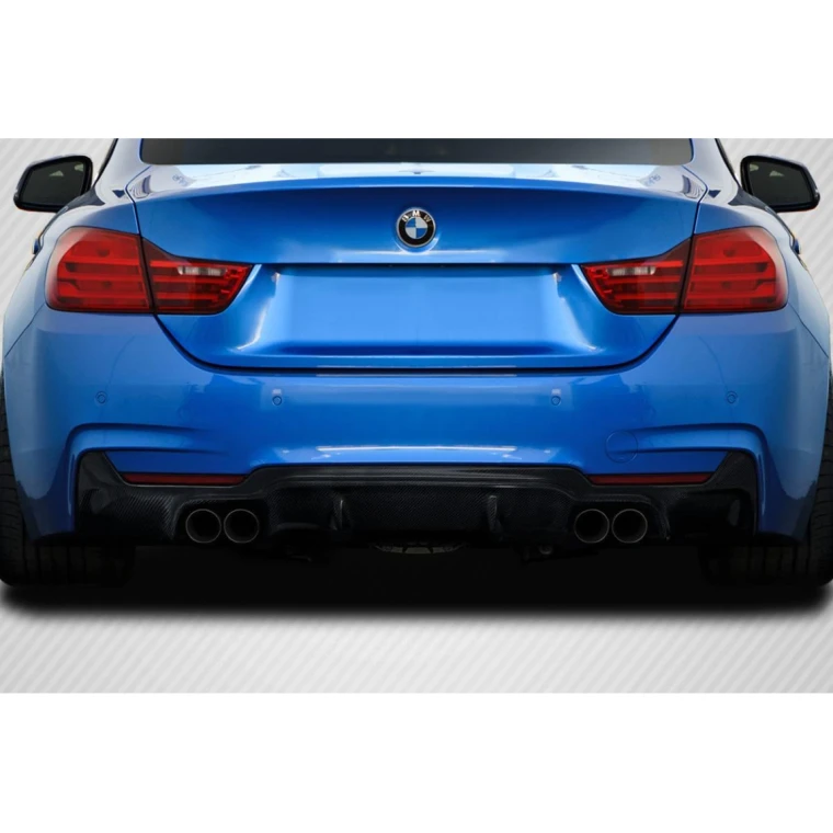 2014-2020 BMW 4 Series 3DS Carbon Fiber Rear Lip - image 1