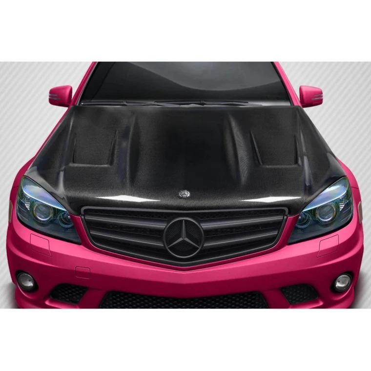 2008-2011 Mercedes C Class AMGT Carbon Fiber Hood - image 1