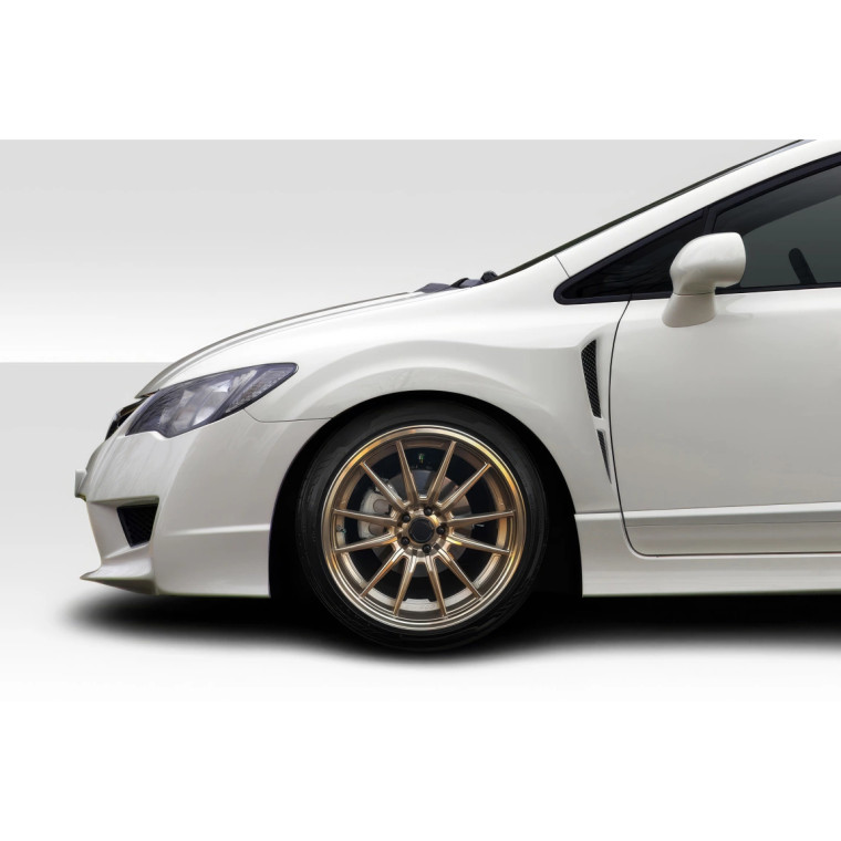 2006-2011 Honda JDM Civic 4Dr Duraflex Naga Wide Body Front Fenders - 2 Pieces - image 1