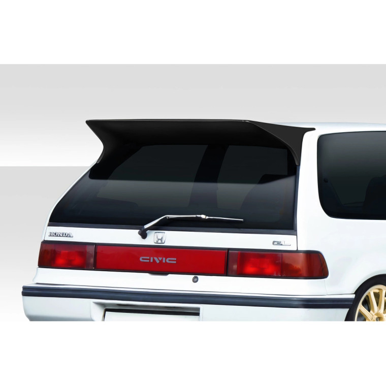 1988-1991 Honda Civic HB Duraflex J Spec Rear Roof Wing Spoiler - 1 Piece - image 1