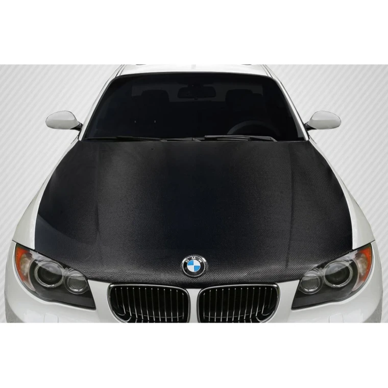 2008-2013 BMW 1 Series OEM Look Carbon Fiber Hood - image 1