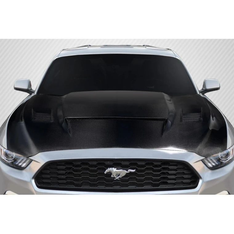 2015-2017 Ford Mustang R Spec Carbon Fiber Hood - image 1