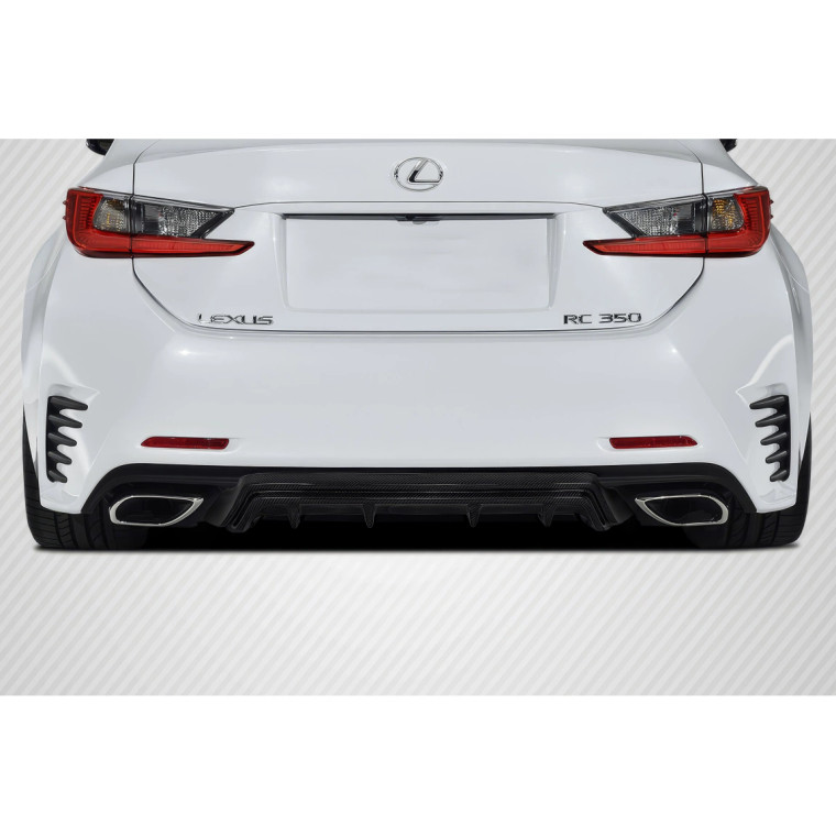 2015-2018 Lexus RC Series RC200T RC350 SBZ Rear Diffuser - 1 Piece - image 1