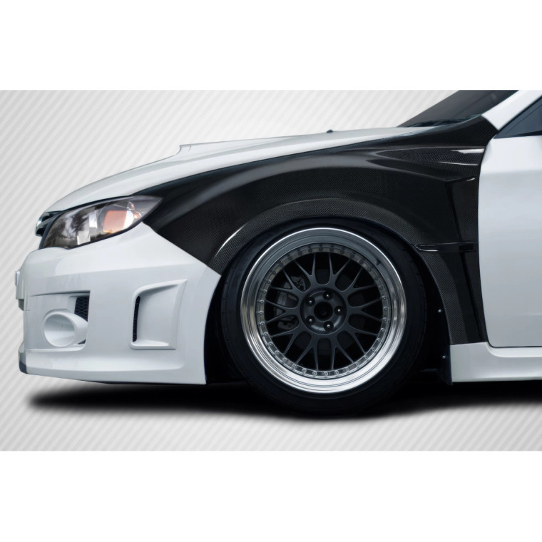 2008-2014 Subaru Impreza WRX STI 2011-2014 Impreza WRX Carbon Creations VRS 8MM Front Fenders - 2 Piece - image 1