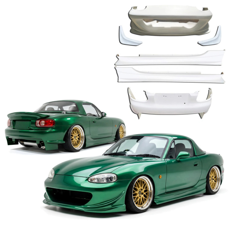 FRP GVAR Body Kit 7pc > Mazda Miata MX - 5 (NB2) 2001 - 2005 - image 1
