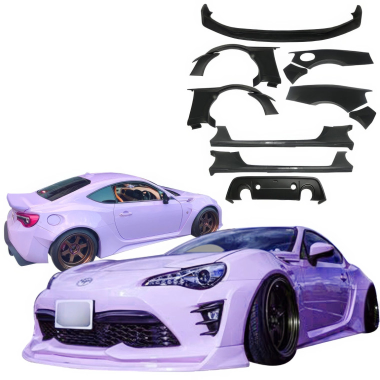 VSaero FRP AG T2 Wide Body Kit > Subaru BRZ (ZN6) 2013-2020 - image 1