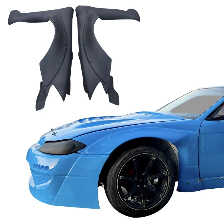 FRP TKYO v2 Wide Body S14.5 Conversion Fenders (front) > Nissan 240SX (S14) 1995-1996 - image 1
