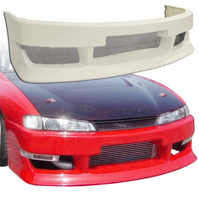 FRP FKON Front Bumper > Nissan 240SX (S14) 1997-1998 - image 1