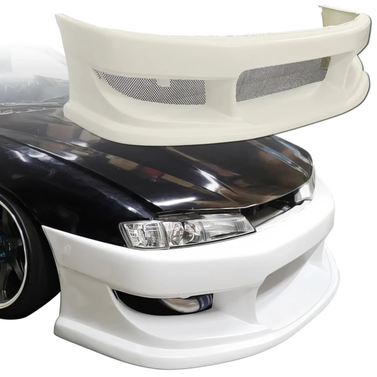 FRP WOR9 v2 Front Bumper > Nissan 240SX (S14) 1997-1998 - image 1