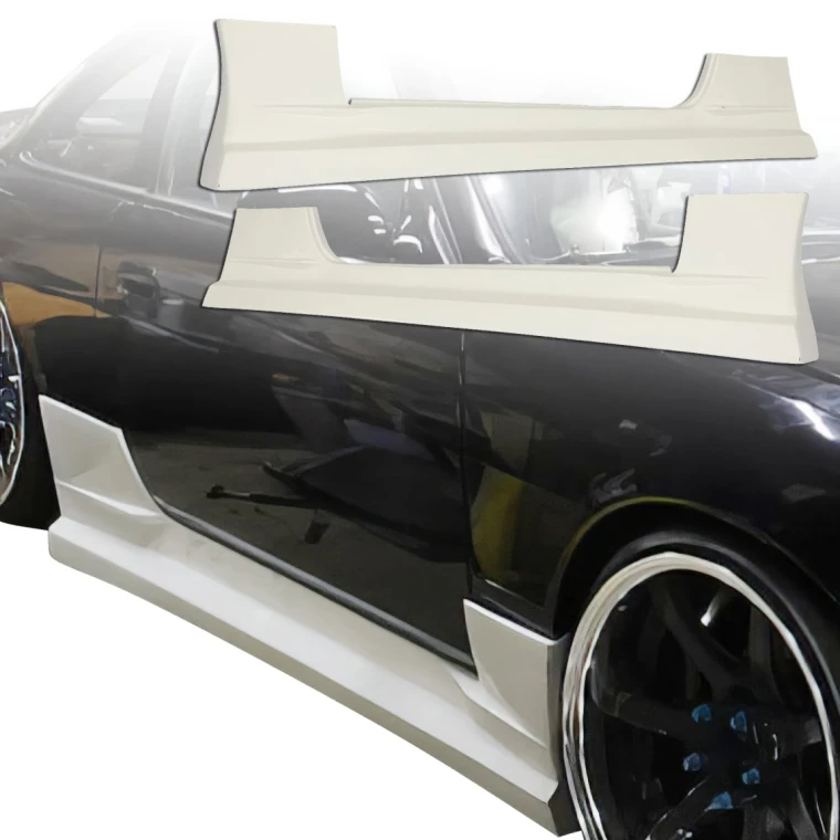 FRP WOR9 v2 Side Skirts > Nissan 240SX (S14) 1995-1998 - image 1