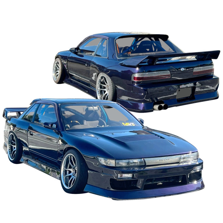 FRP BSPO v2 Wide Body Kit 8pc > Nissan Silvia (S13) 1989-1994 > 2dr Coupe - image 1