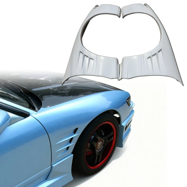 FRP GCOR Wide Body 30mm Fenders (front) > Nissan Silvia (S13) 1989-1994 - image 1