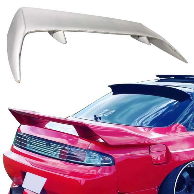 FRP 3POW Spoiler Wing > Nissan 240SX (S14) 1995-1998 - image 1