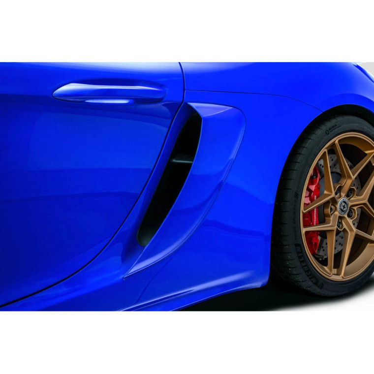 2014-2023 Porsche Cayman 718 GT4 Look Rear Fender Vents - 2 Piece - image 1