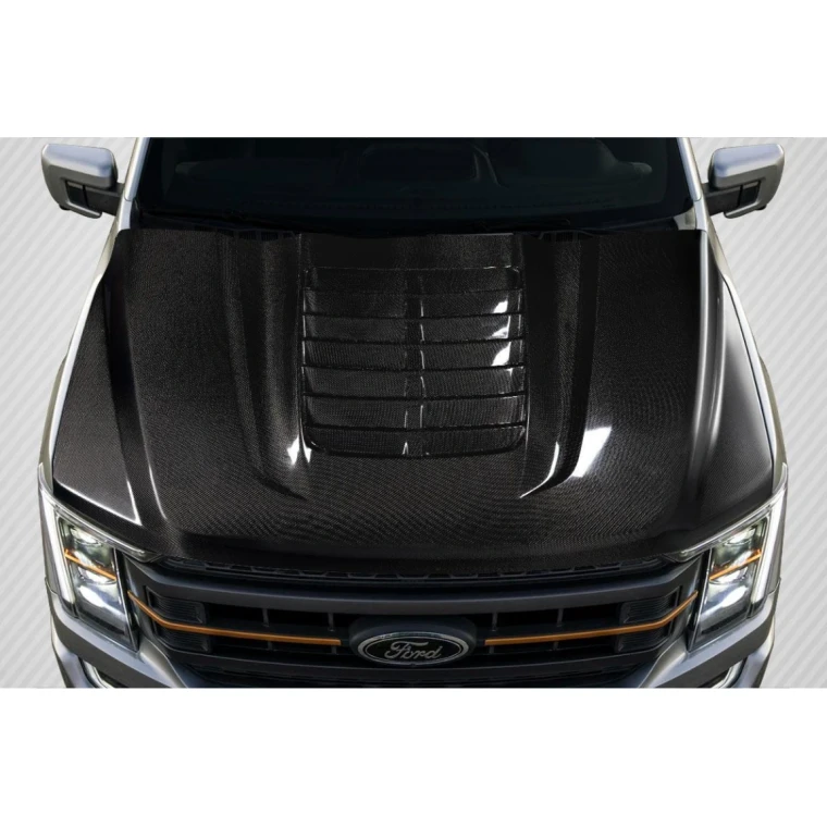 2017-2022 Ford Super Duty GT500 V2 Carbon Fiber Hood - image 1