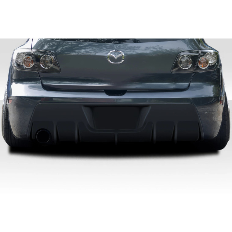2004-2009 Mazda 3 Corkscrew Rear Diffuser - 1 Piece - image 1