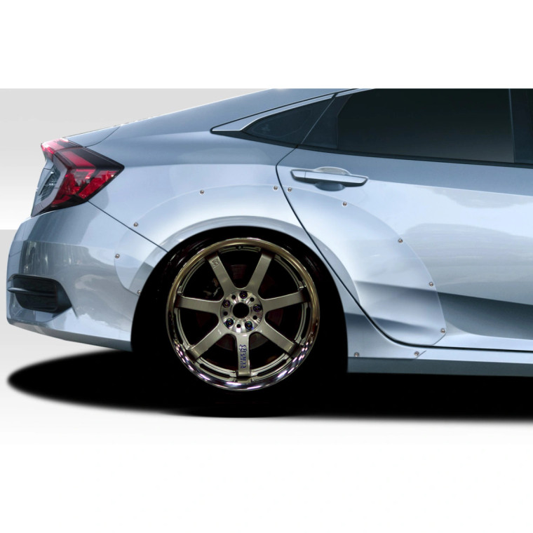 2016-2021 Honda Civic 4DR RBT Widebody Look Rear Fenders - 6 Piece - image 1