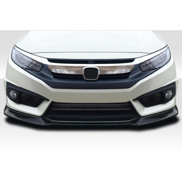 2016-2018 Honda Civic 2DR 4DR Yoka Front Lip Spoiler Air Dam - 3 Pieces - image 1