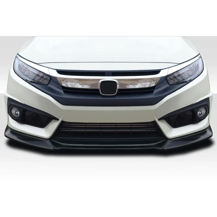 2016-2018 Honda Civic 2DR 4DR Yoka Front Lip Spoiler Air Dam - 3 Pieces - image 1